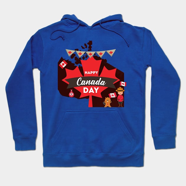 canada day Hoodie by MeKong